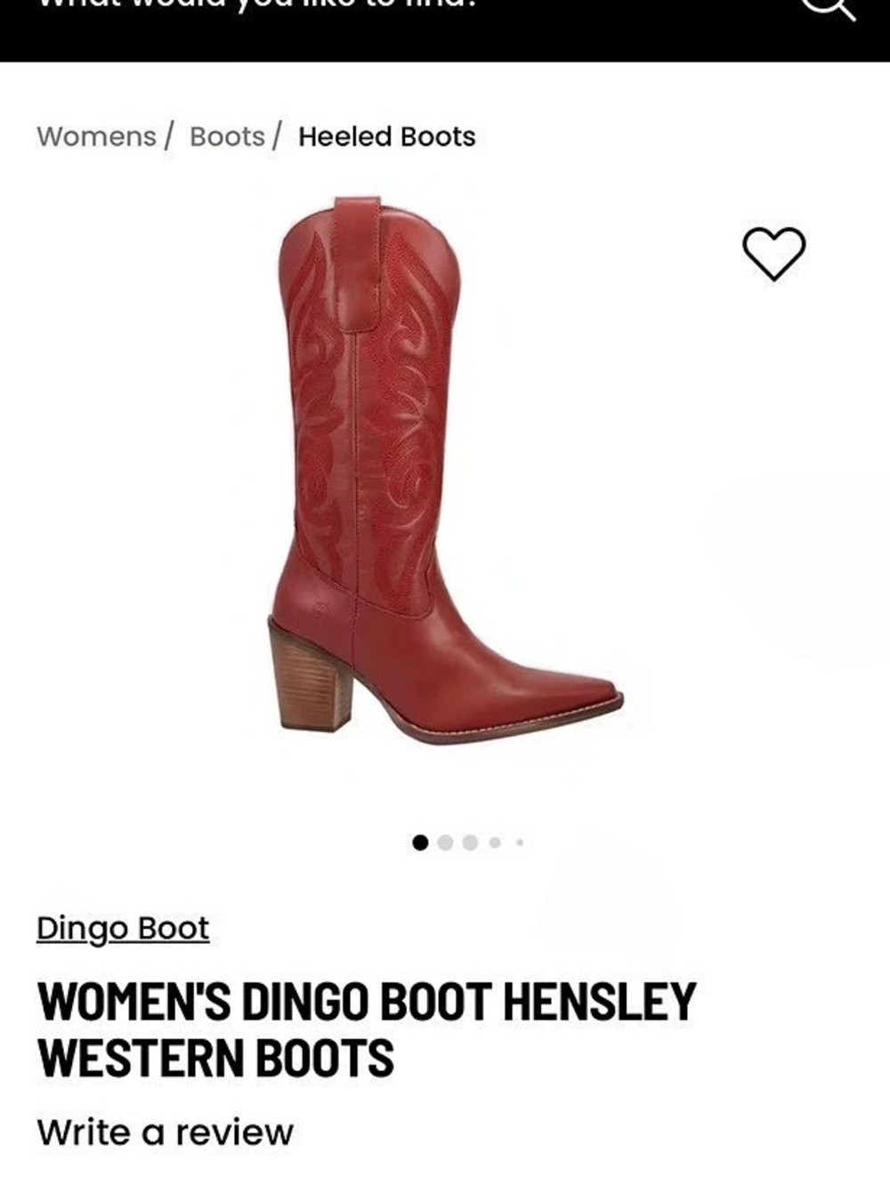Dingo Hensley Western Boot Women's Red size 6